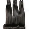 卵の巻き毛フンミヘアエクステンション3バンドル12Aトップグレードブラジルインディアンマレーシア100処女人間の髪は純粋な黒い色2051726