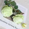 10st 3 huvud pion Peony Artificial Flowers for Wedding Living Room Decorations 61cm falska siden pu blommor hela diy hem prydelse wreat7385974