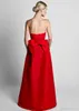 Krikor Jabotian Red Jumpsuits Aftonklänningar med avtagbar kjol Sweetheart Prom Gowns Party Wear Byxor För Kvinnor Skräddarsy Gjord Big Bow