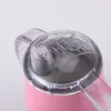 10 once doppia maniglia baby sippy tazza a forma di uovo a forma di uovo in acciaio inox tazza sottovuola isolata per bambini