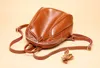 Designer-Spring e de couro das mulheres de Verão de saco de lazer ombro simples Bag Lady Oil Wax Cowskin Viagem Escola Estilo Mochila