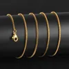 Hela 1832 tum Silverrose Goldgoldblack 316L rostfritt stål 15mm boxkedja hänge halsband Hela smycken för WOM5723830
