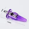 1 pcs Anal Plug G Spot Vibrator for Women Man Vibrating Butt Plug Small Size Jelly Anal Toys Adults Sex Products C18112701
