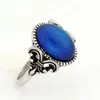 Vintage Bohemia Retro Color Change Emotion Feeling Metal Ring Temperature Control Mood Rings for Women MJ-RS008