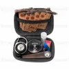 Smoking Kit Siliconen Lichtere Cover Wrapped + Metal Opslag Container Stash Jar + Glas Mond Tip + Hout Tabak Hand Pipe + 5 Stks Wick