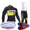 Ciclismo em equipe Ciclismo de lã Térmica Jersey Bib Pants Desenta homens ao ar livre Roupas de bicicleta de bicicleta U9070488864673582187