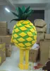 2018 fábrica de abacaxi quente de frutas novo traje da mascote completa Outfit Máscara do traje da mascote completa Outfit