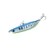 HENGJIA 50 pz/lotto Minnow esca da pesca in acqua salata spigola Deep Diver plastica esca dura galleggiante pesca artificiale Wobbler esca ganci