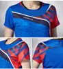 Modelli di coppia di abbigliamento da badminton Tshirt a maniche corte ad asciugatura rapida stampe abbinate ai colori non sbiadite abbigliamento sportivo da ping pong S M L X5246977