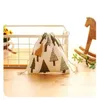 Green Tree Linen Gift DrawString Bag 8x10cm 9x12cm 10x15cm 13x17cm Party Candy Sack Makeup smycken Jute Packaging Pouch250L