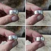 999 Pure Silver Flower Ring Width 8mm Open Size Lovers Fashion Ring9Y0274154458