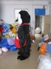 プロのカスタムブラックペンギンマスコットコスチュームロングプラシ南極ペンギンキャラクター服クリスマスハロウィーンパーティーファンシードレス