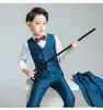 Populaire One Button Sjaal Revers Kid Complete Designer Knappe Jongen Trouwpak Jongens Kleding Op maat gemaakt (Jas + Broek + Tie) A50