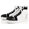 rode bodems designer schoenen luxe heren dames hoge lage top casual sneakers bezaaid spikes suède platte grote maat 13