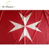 マルタ国旗3 * 5フィート（90cm * 150cm）ポリエステル国旗バナーの装飾飛行ホームガーデンフラッグお祝いプレゼント