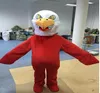 Costume de mascotte d'aigle rouge d'oiseau de luxe d'Halloween de haute qualité dessin animé oiseau faucon personnage de thème animé costumes de fête de carnaval de Noël