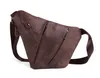 Designer-Men Genuine Leather Crossbody Bag Retro Leather Hiking Fishing Waist Leg Bag X431