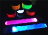 LED Fashion Design Glowing Arm Band Riding At Night Warning Bracelet Flash Of Light Slap Wrist Strap Wristband 120pcs T1I1566
