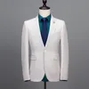 Sommer Hübsche Hochzeit Smoking 2019 One Button Slim Fit Bräutigam Tragen Designer Herren Jacke Blazer (Jacke + Weste + Hose)