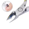 Rainbow Nail Art Cuticle Nipper Clipper Manicure Cutter Scissor Rostfritt Stål Död Skin Remover Manikyr Verktygslängd 11.5cm