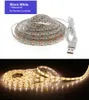 5V USB LED-band Ljus 1m 2m 3m 4m 5m Varm vit / Vit / RGB LED-remsa 2835 TV Bakgrundsbelysning DecorAcion Fairy Lights