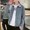 Giacca da uomo 21ss autunno nuovo marchio di moda per studenti giovani coreani cappotto sottile e bello da uomo casual