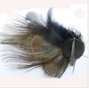 Copricapo Drill Hoop Cintura per capelli euro-americana Piuma di pavone Pizzico per capelli Accessori