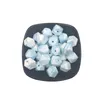 30pcs Silicone Polyhedron Beads for Teether 17mm Polygonal Beads DIY Baby Teething Chewing Jewelry Necklace/ Bracelet