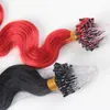 VMAE Cuticle Micro Nano Ring human virgin Hair Extensions European Micro Ring Loop Human Hair Cuticle 1g per strands