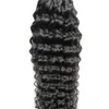 100G Micro Ring Hair Extensions Deep Curly 1G / Stand 100Pieces Machine Made Remy Micro Bead Hair Loop Menselijk Haar