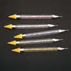 Double Head Dain Dail Dotting Pen Multi Function Rhinestone Crayons DIY Wax Pencil مع صندوق تخزين Muleit Color 5 3HP E12077148