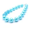 New Design Fashion Necklace Birthday Party Gift For Toddlers Girls Beaded Bubblegum Baby Kids Chunky Necklace Jewelry