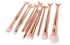 10pcs/1lot Mermaid Makeup Brushes Set Foundation Blending Powder Eyeshadow Contour Concealer Blush Cosmetic Makeup