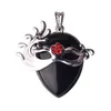 Fox Dancer Crystal Mask Pendant (Silver) Women's Fashion Elegant Mystery Necklace