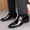 남성 로퍼 이탈리아어 특허 가죽 신발에게 공식적인 드레스 옥스포드 신발 chaussure 옴므 MARIAGE 2019 남성 블랙 기업의 신발을 지적