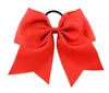 Big Bowknot Solid Girls Черлидирующие волосы складывают ленту ленты ленты