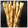 Paper Straws 19.5cm Disposable Bubble Tea Thick Bamboo Juice Drinking Straw 25pcs lot Eco-Friendly Milk Straw Birthday Wedding Party Gifts