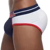 Sexy Herren Butt Lifting Shaping Gepolsterte Herren Slips Wölbung Verbessernde Homosexuell Unterwäsche Vorne + Hüfte Abnehmbare Push Up Cup J190715