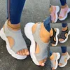 Womens andando sapatos meia sapatilhas bling deslizamento na senhora meninas modernas calçados fáceis plataforma de plataforma1