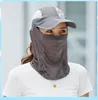 Couverture d'été chapeau de protection solaire séchage rapide chapeau froid chapeau de soleil pliable masque de protection protection solaire extérieure écran facial