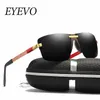 Lux-Eyevo Design Men Classic Retângulo Polarized óculos de sol para dirigir Proteção UV400