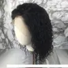 짧은 밥 레이스 프론트 가발 브라질 버진 인간의 머리카락을위한 Brazilian Virgin Hairline Full Lace 가발 150 느슨한 깊은 곱슬 자연 색상