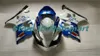 kit moto carenagem de Suzuki GSX-R600 750 K4 04 05 GSXR 600 GSXR 750 2004 2005 carenagens brancas azuis definir SF82