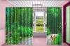 Groothandel 3D blackout gordijn groen bamboe bloem bloesems herten loopt Personaliseer je favoriete praktische gordijnen