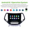 10.1 tum Android pekskärmbilvideoradio för 2016-jeep Grand Cherokee GPS Navigation System WiFi Bluetooth SWC