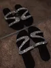 2020 Ny vår sommar Sandaler Kvinnor Bright Diamond Casual Outdoor Travel Flip Flop Beach Fhoes Non-Slip Slitstarka Slippers 37-42