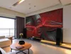 Papel pintado al por mayor Simple abstracto en relieve sala de estar TV fondo pintura decorativa papel pintado foto 3d papel pintado