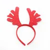 Söt jul huvudband Cartoons Antlers Hair Hoop Santa Claus Snowman Hårband Vuxen Barn huvudbonad för julklapp Partihandel