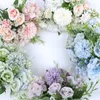 Heads Hydrangea Flowers Artificial Rose Flower For Wedding Party Home Decoration DIY Accessories Fake Craft A1