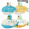 Cartoon Submarine Wind-Up Toy, Can Spray Water, Baby Bath Companion& Play in Water Clock Work Toy, for Christmas Kid Birthday Gift, 2-2